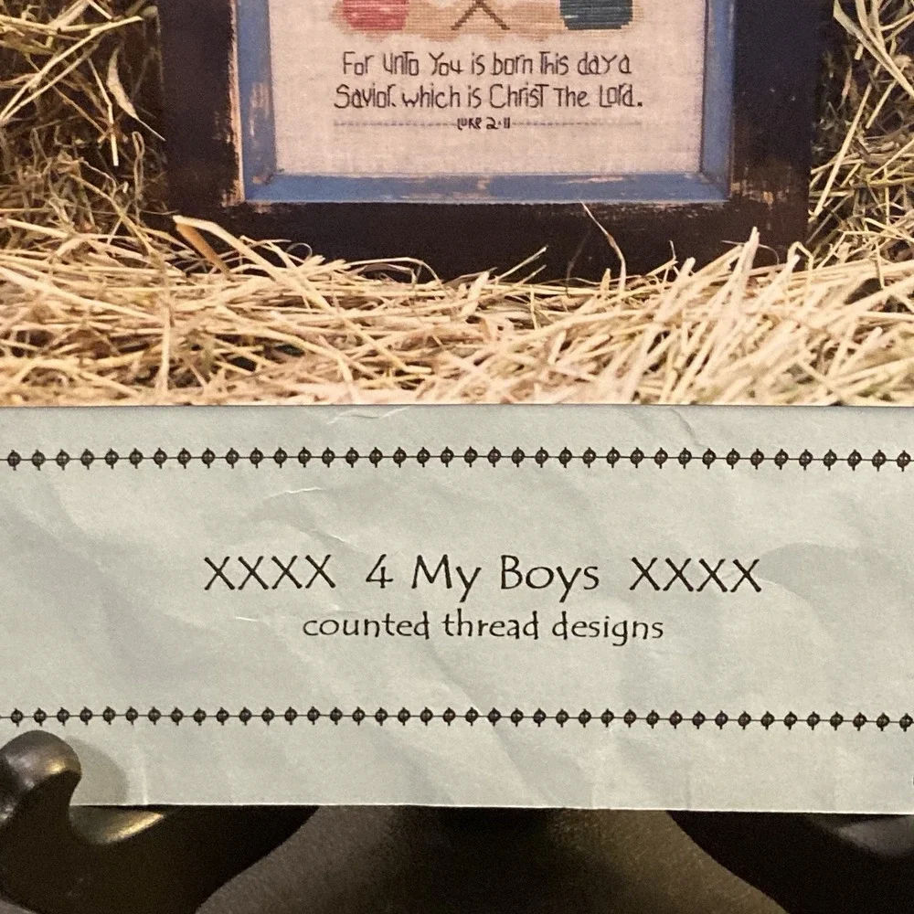 Cross Stitch Leaflet A Savior Is Born 4 My Boys‎ 2002 Counted Thread Christmas